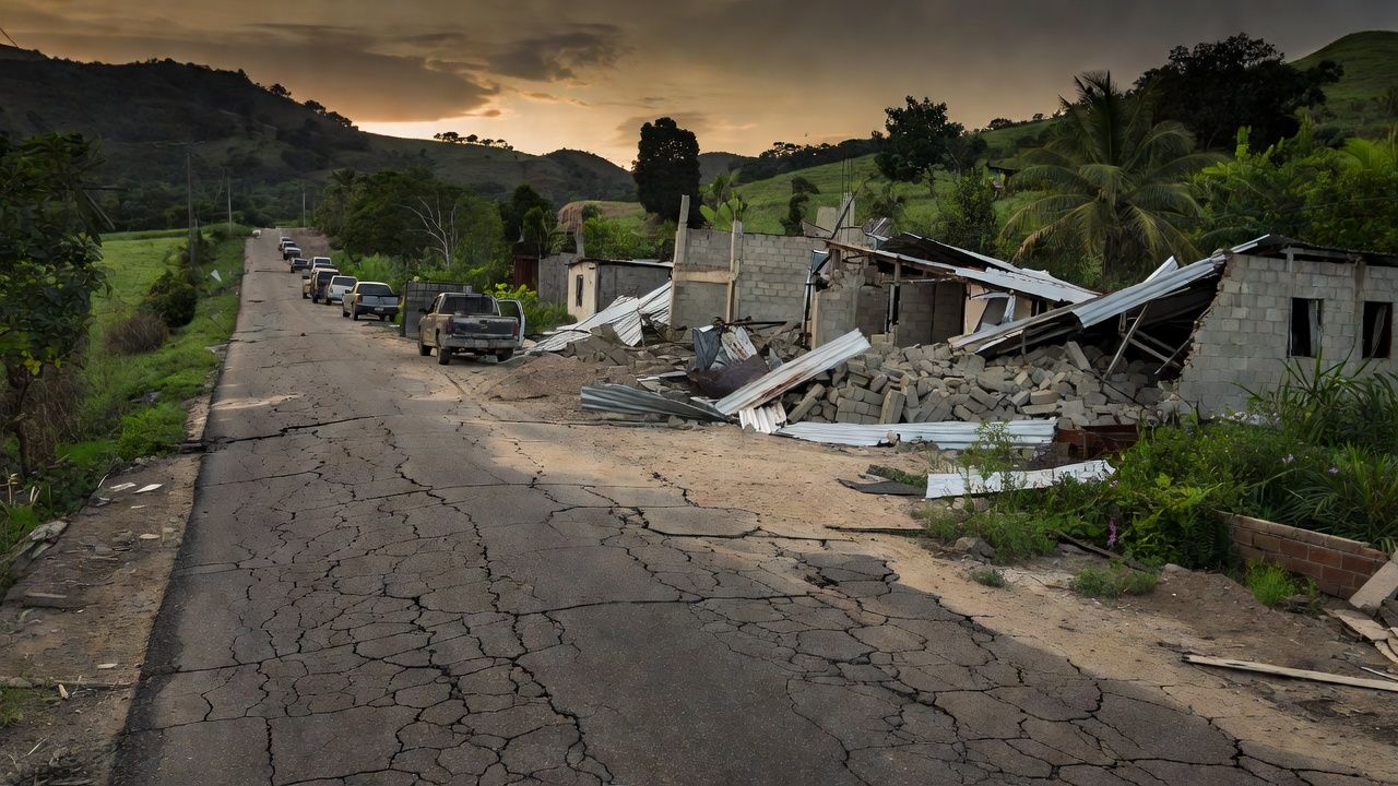 Pessoas recebem tratamento em um hospital de campanha após os terremotos em La Guaira, Venezuela, em 24 de junho de 2026 — Foto: REUTERS/Maxwell Briceno