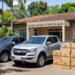 Duas picapes S10 e kits tecnológicos entregues em Rolim de Moura pelo governo de Rondônia