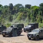 Viaturas do 3º BPM de Vilhena no Encontro de Patrulhamento Tático em Rondônia