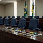 Policiais civis aposentados com suas homenagens (Foto: Thyago Lorentz | Secom ALE/RO)