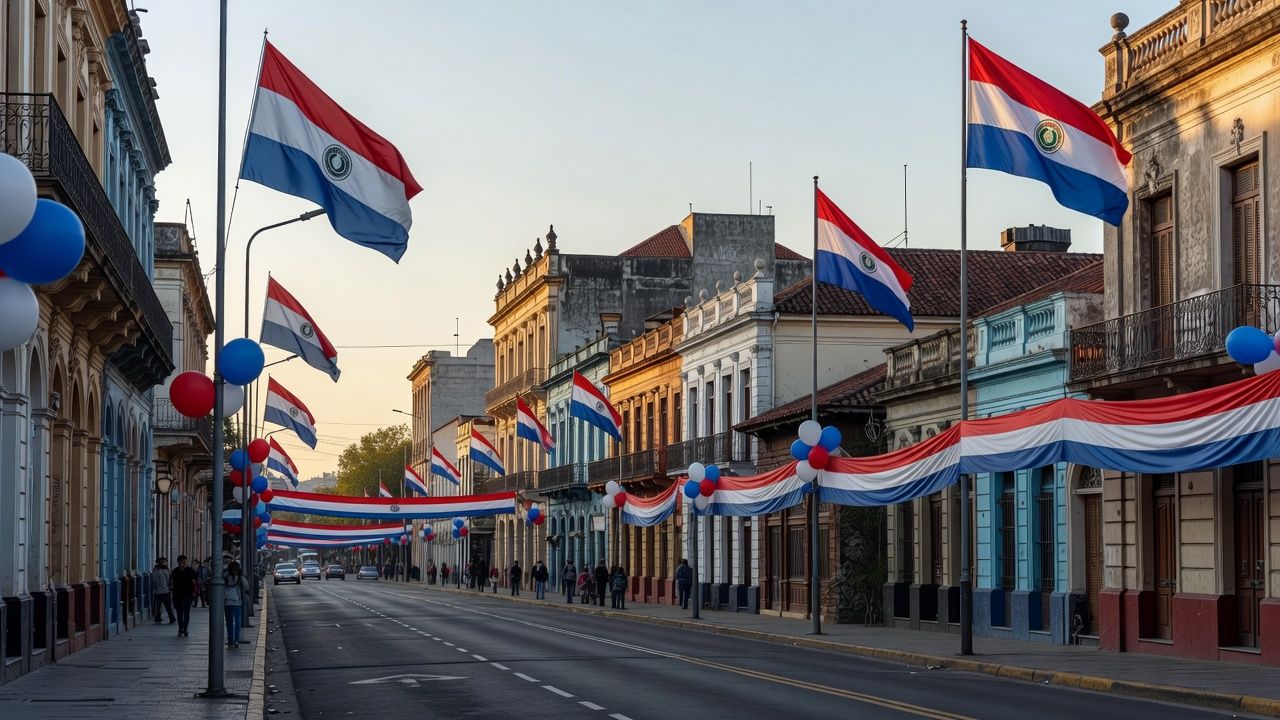 Decreto de Santiago Peña decreta feriado nacional no Paraguai após seleção passar pela Alemanha — Foto: Reprodução
