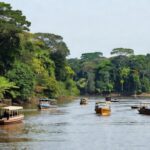 Comitiva fluvial no Rio Madeira atendendo ribeirinhos do Baixo Madeira em Rondônia