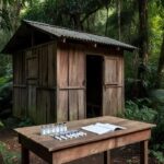 Posto de saúde em Rondônia com materiais de vacinação e caderneta
