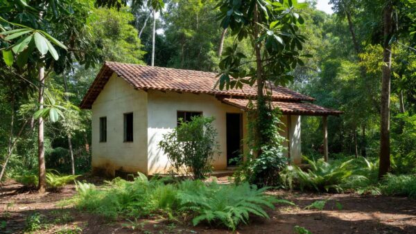 Casa residencial em Rondônia representando consulta e pagamento de IPTU