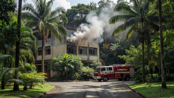 Incêndio em ar-condicionado mobiliza bombeiros no campus Unir em Rondônia