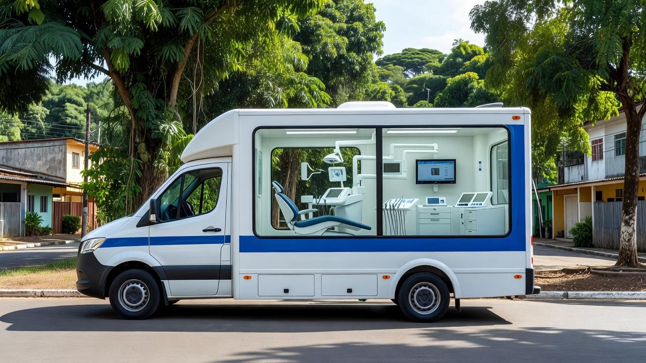 Unidade Odontológica Móvel do SUS com tecnologia digital em Porto Velho