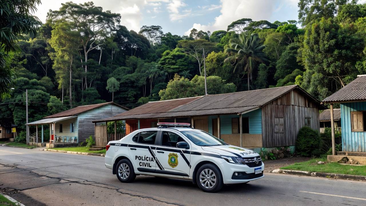 Viatura da Polícia Civil em operação em Guajará-Mirim