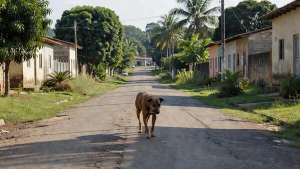 Ela é de porte pequeno, tem pelagem creme, com as patinhas, o rosto e o rabo bem peludos, e atende pelo nome de Mia
