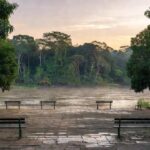 Praça em Porto Velho representando articulações políticas para eleições 2026 em Rondônia