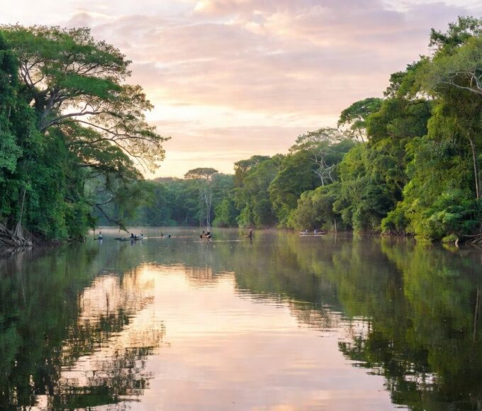 Rio Madeira em Porto Velho com cenário para pesca esportiva na Amazônia
