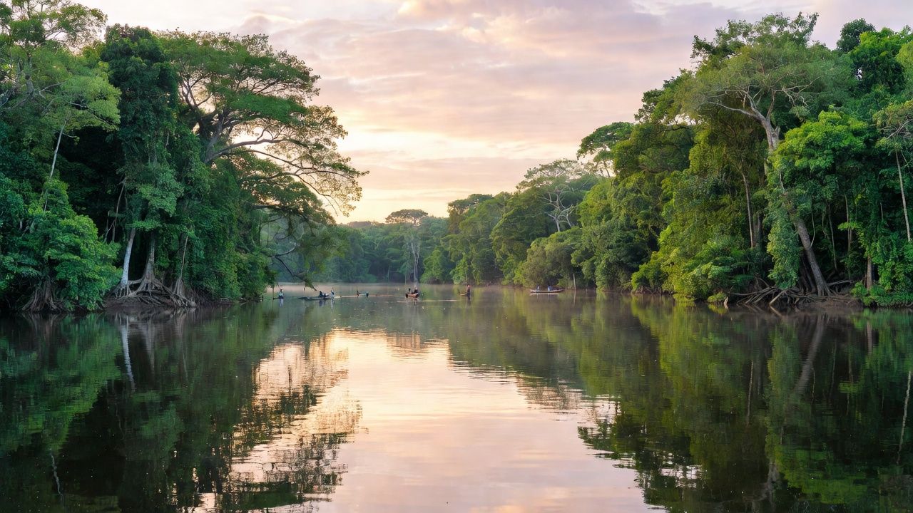 Rio Madeira em Porto Velho com cenário para pesca esportiva na Amazônia
