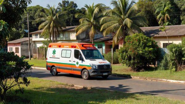 Ambulância do SAMU em Vilhena, Rondônia