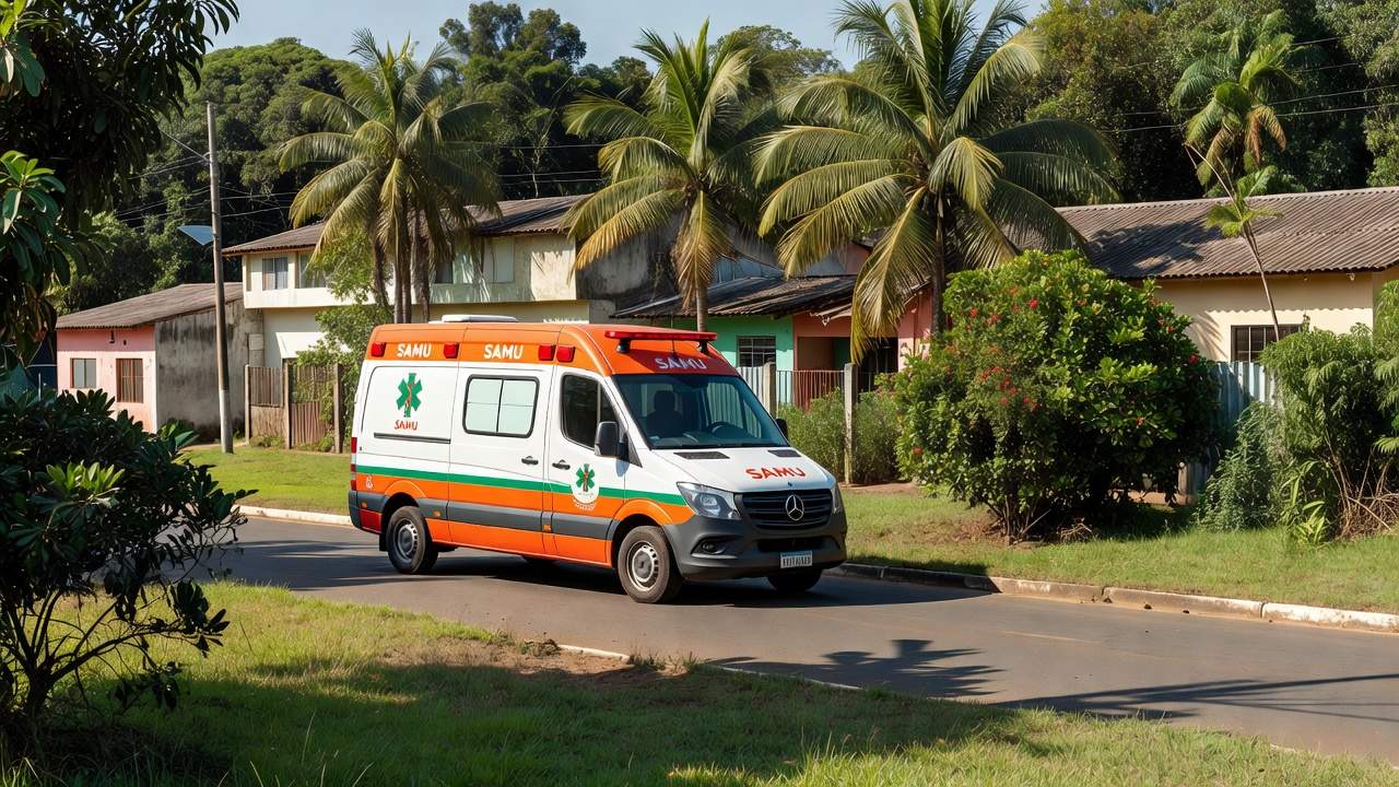 Ambulância do SAMU em Vilhena, Rondônia