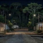 Rua deserta em Ji-Paraná durante investigação policial de homicídio