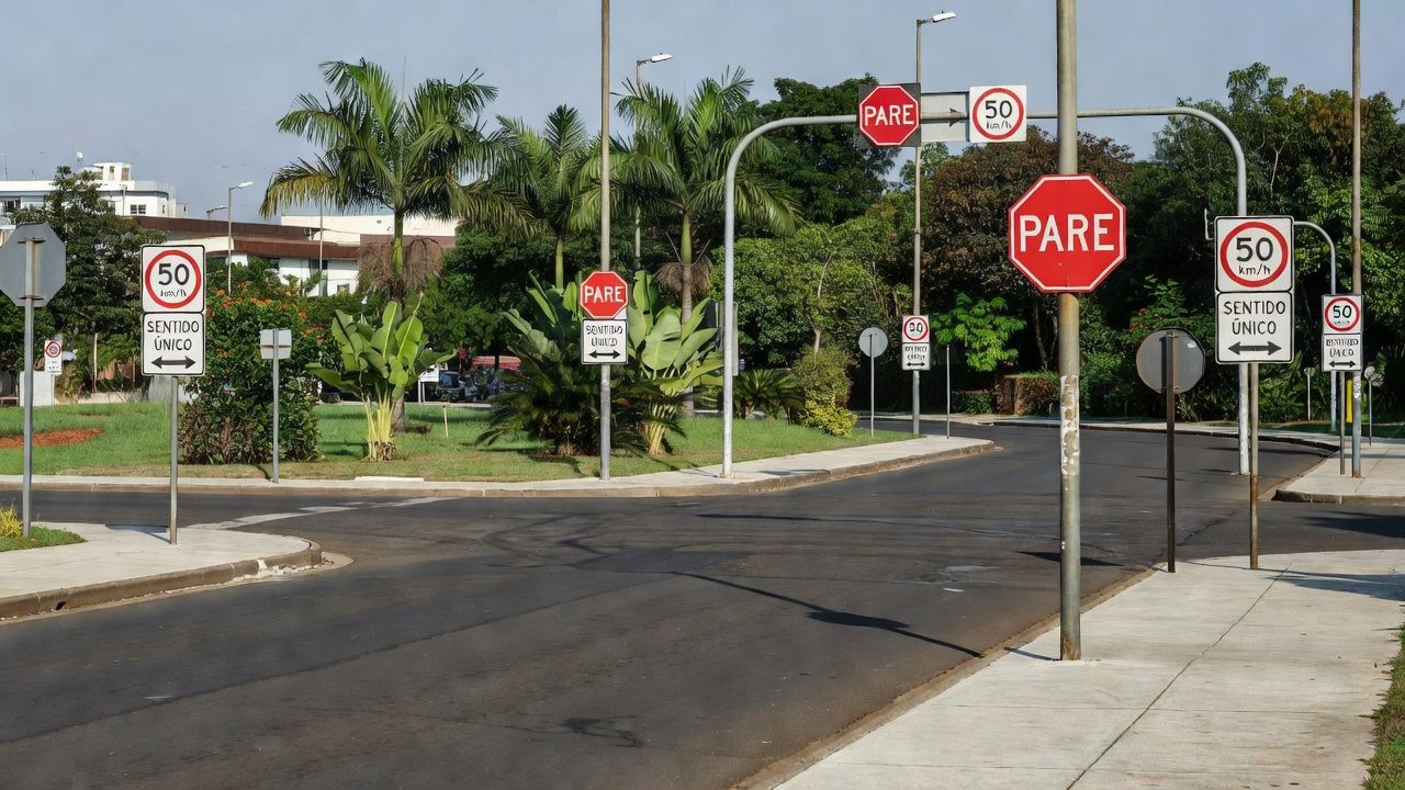 Sinalização de trânsito reforçada no centro de Porto Velho