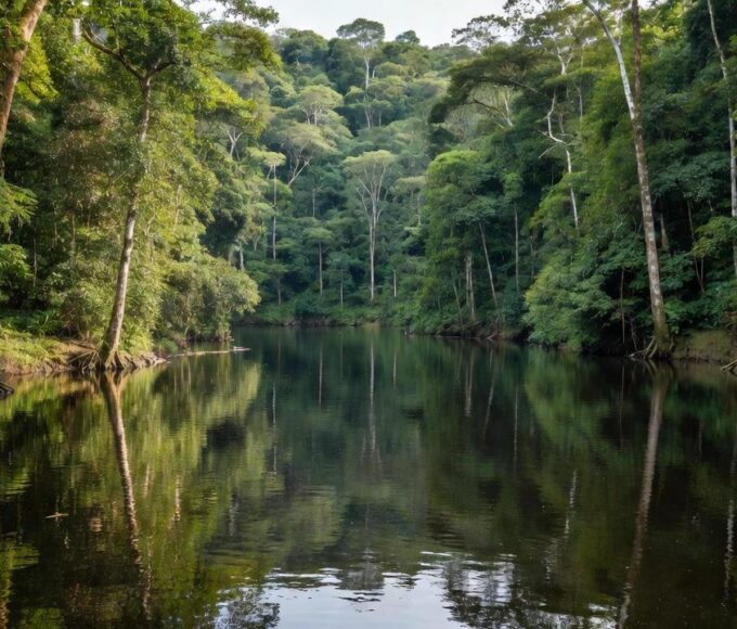 Rio Pirarara em Cacoal, local onde corpo de homem foi encontrado