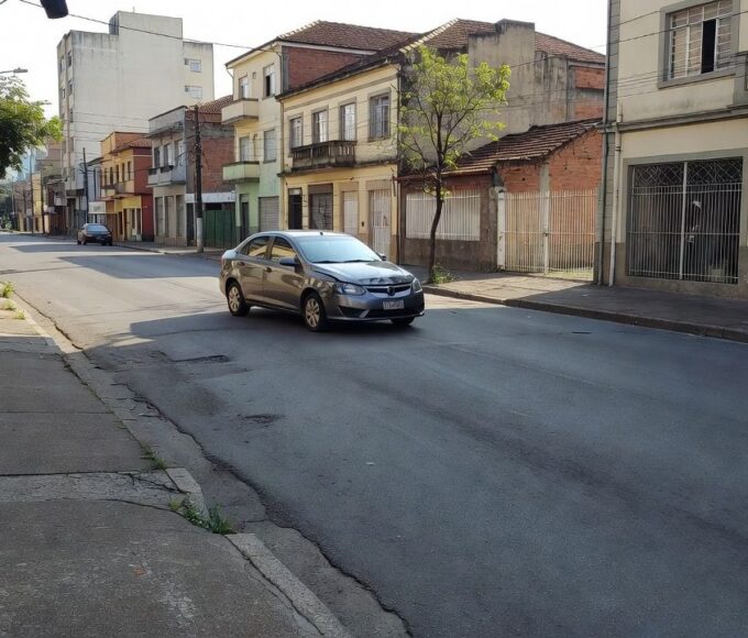 Acidente de pedestre atropelado por carro de aplicativo na Avenida Pinheiro Machado