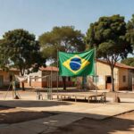 Praça em Vilhena durante lançamento de pré-candidatura ao governo de Rondônia