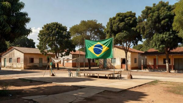 Praça em Vilhena durante lançamento de pré-candidatura ao governo de Rondônia