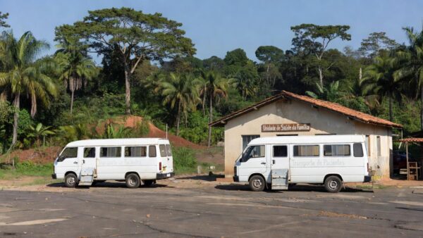 Dois micro-ônibus adaptados entregues para pacientes do SUS em Ouro Preto d'Oeste