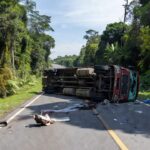 Acidente com caminhão na BR-364 em Rondônia