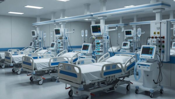 UTI modernizada do Hospital São Francisco em Vilhena, com equipamentos médicos avançados