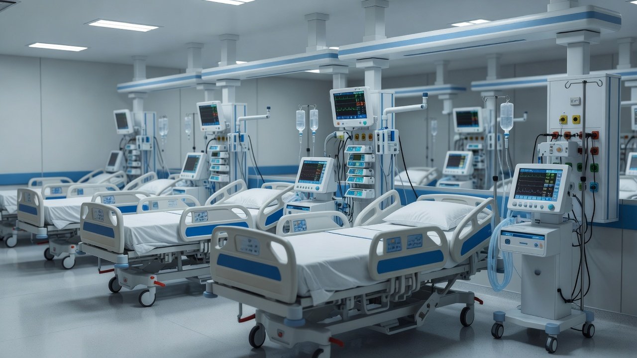 UTI modernizada do Hospital São Francisco em Vilhena, com equipamentos médicos avançados