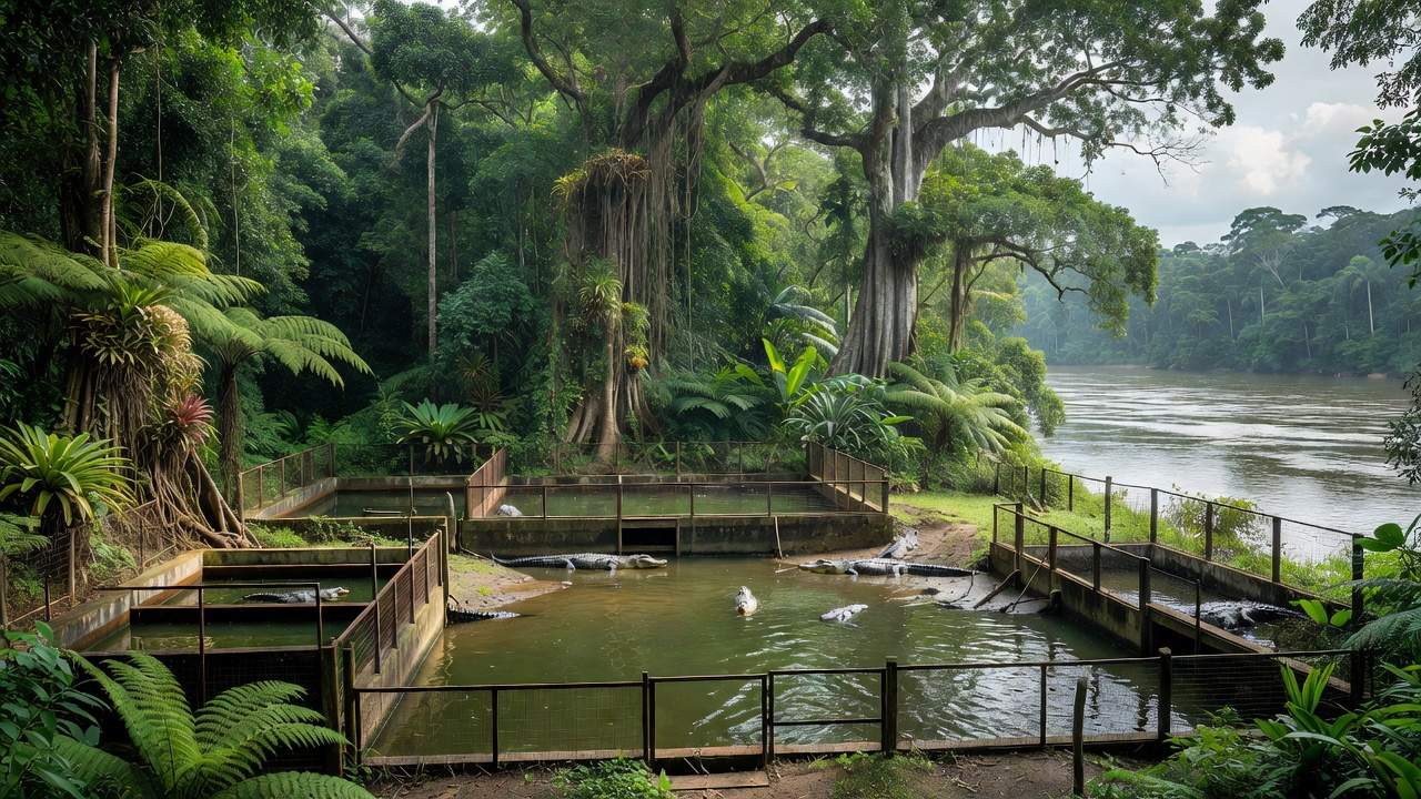 Instalação de produção de carne de jacaré em Porto Velho para Indicação Geográfica