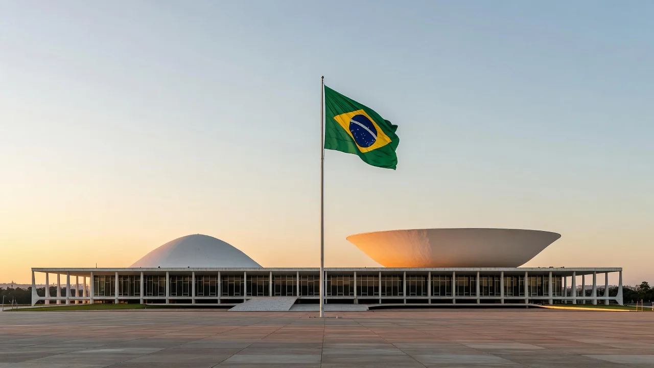 Congresso Nacional em Brasília simbolizando anúncio de não reeleição em 2026