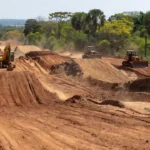 Pista de motocross em Vilhena sendo reformada