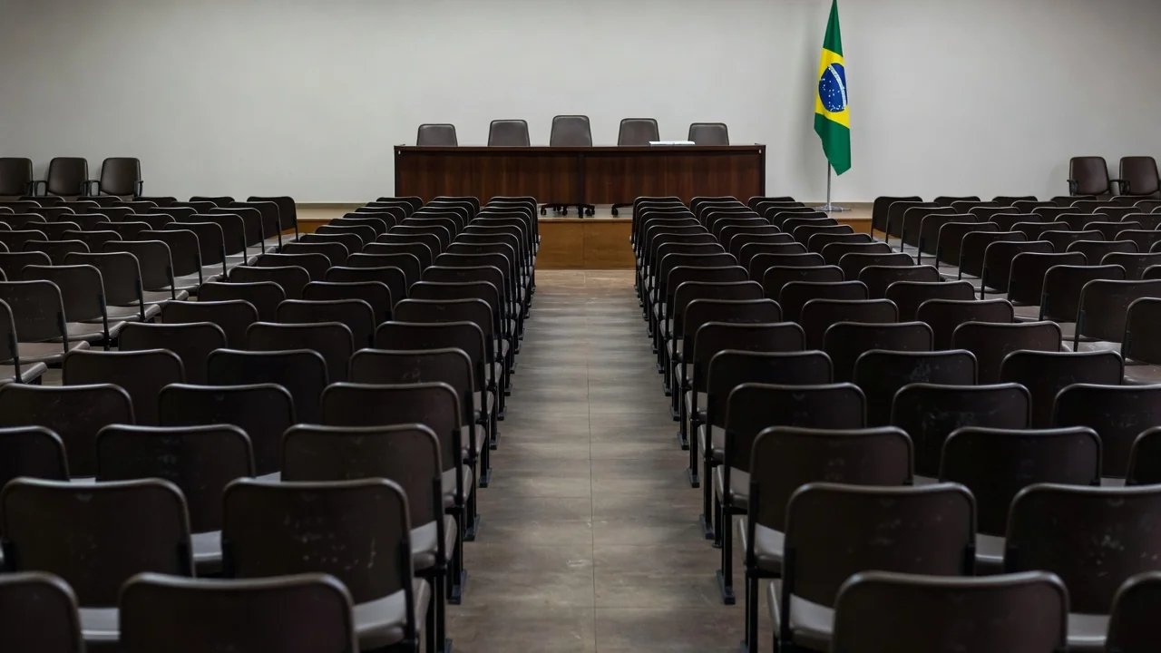 Salão de assembleia para eleição de nova diretoria da ANAMPRA