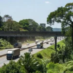 Passarela na BR-364 em Porto Velho, local de incidente com coronel da PM