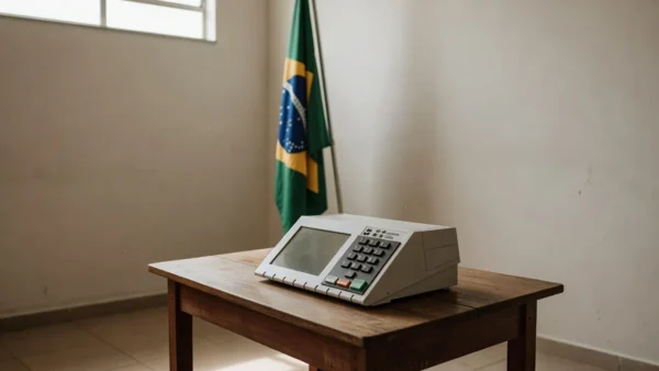 Urna eleitoral brasileira simbolizando escolha para governador em 2026