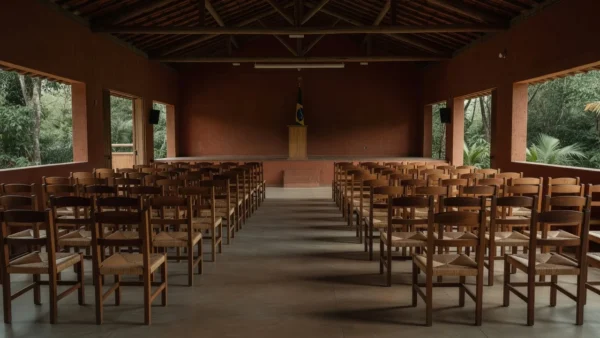 Salão de eventos para encontro político em Ouro Preto do Oeste, Rondônia