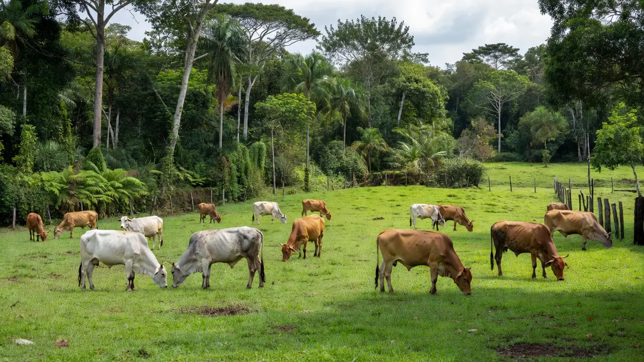 Animais em área rural de Jaru, Rondônia, sobre casos de raiva confirmados pela Idaron.
