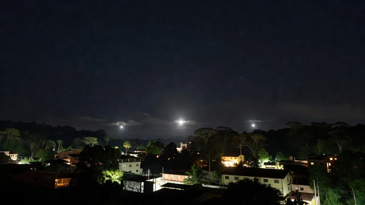 Fenômeno cortou o céu de Vilhena / Foto: Divulgação