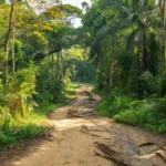 Trilha verde para Corrida Desafio Verde em Vilhena, Rondônia