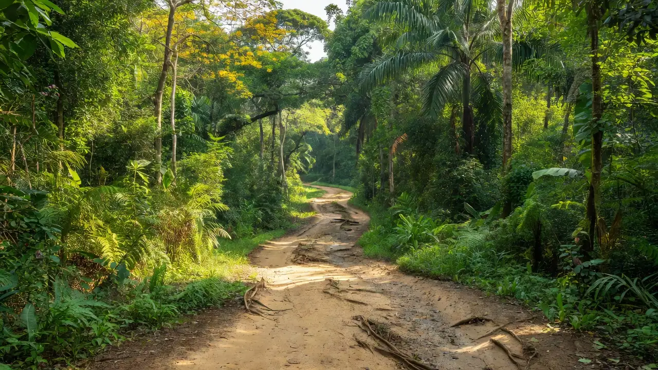 Trilha verde para Corrida Desafio Verde em Vilhena, Rondônia