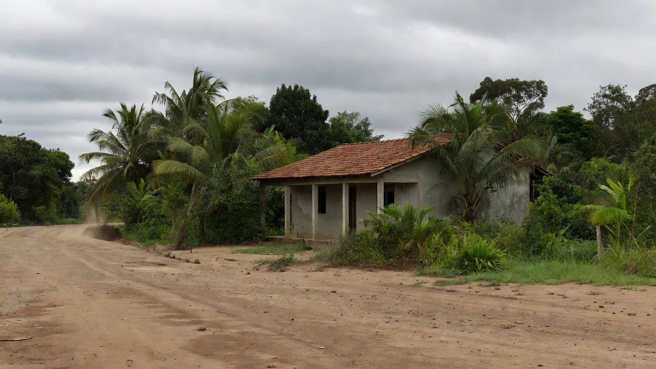 Fachada de fórum em Espigão do Oeste, Rondônia