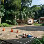 Quadra esportiva em Rolim de Moura para projeto Movimenta Rondônia com aulas gratuitas