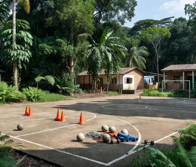 Quadra esportiva em Rolim de Moura para projeto Movimenta Rondônia com aulas gratuitas