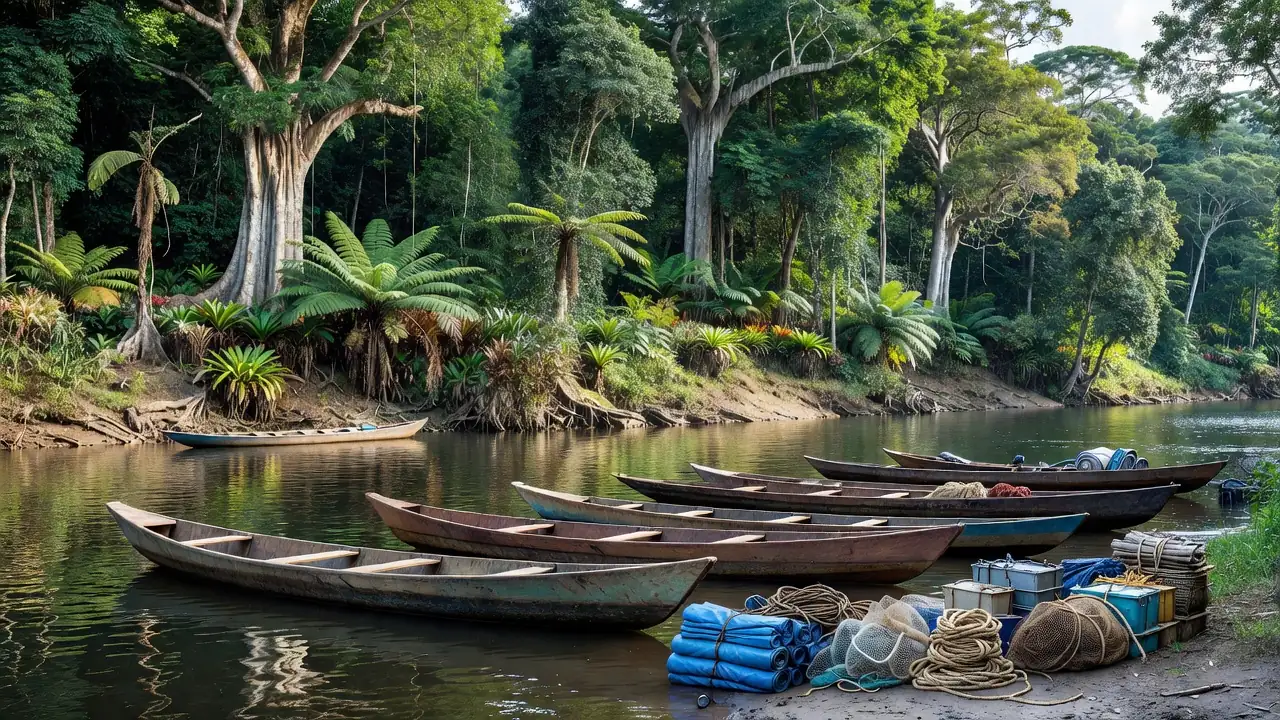 Barcos e equipamentos para indígenas em Alta Floresta D’Oeste, Rondônia
