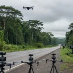 Drones e câmeras térmicas da PRF fiscalizando a BR-364 em Rondônia