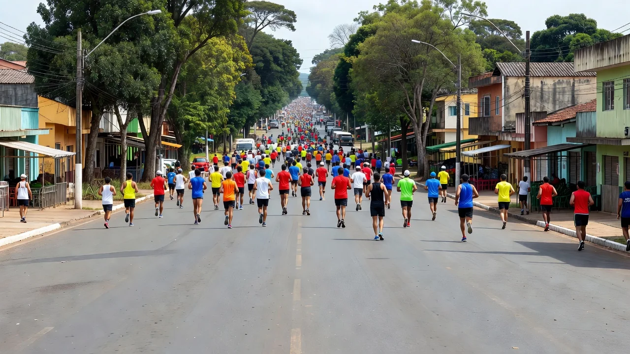 Terceira etapa da Corrida Estações 2026 com atletas em Vilhena