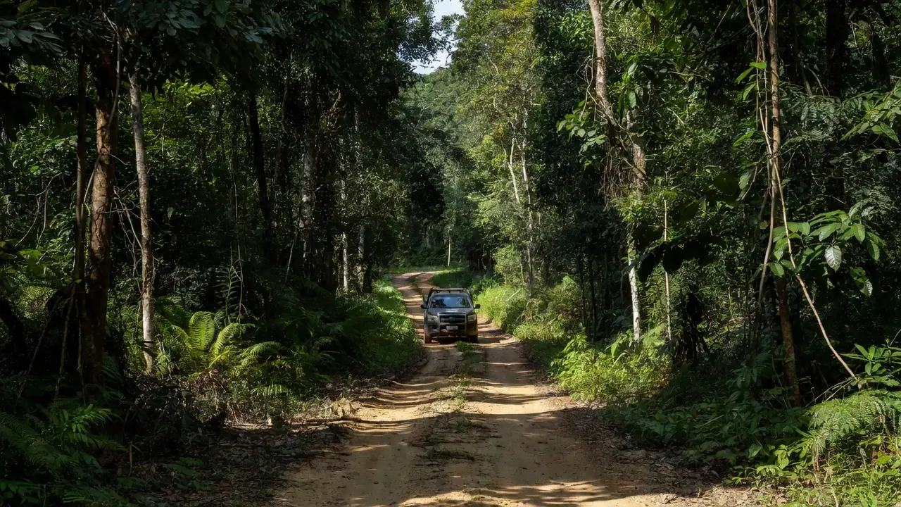 Viatura da Polícia Federal em operação em Rondônia