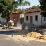 Construção de novas calçadas na Rua Minas Gerais em Espigão d'Oeste