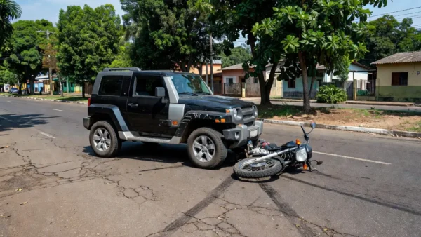 Troller em cena de atropelamento em Porto Velho