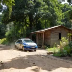Viatura da Polícia Civil em operação em Cacoal, Rondônia