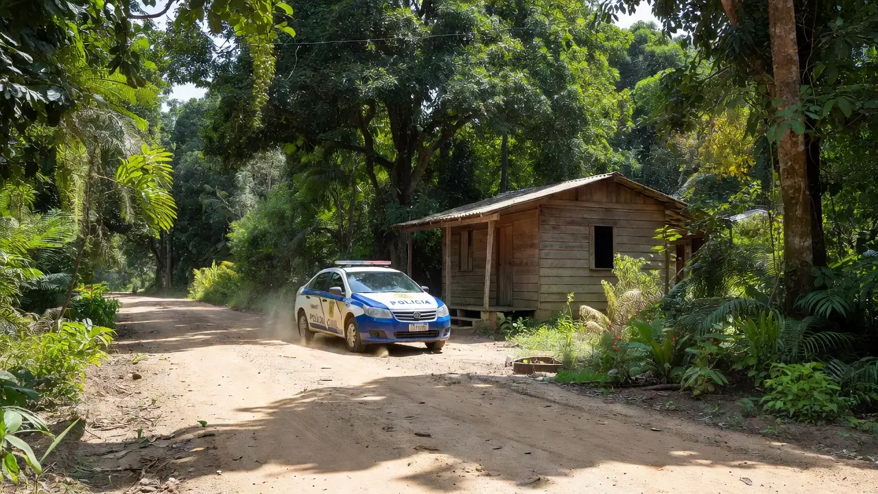 Viatura da Polícia Civil em operação em Cacoal, Rondônia