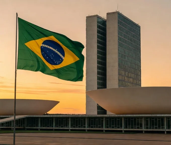 Fachada do Congresso Nacional em Brasília, símbolo do Senado Federal